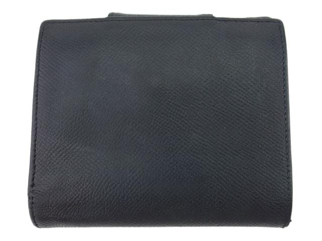 ブルガリ BVLGARI 二つ折り財布クラシコ ロゴボタン ブラック