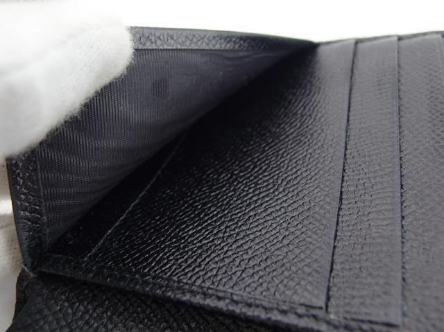 ブルガリ BVLGARI 二つ折り財布クラシコ ロゴボタン ブラック