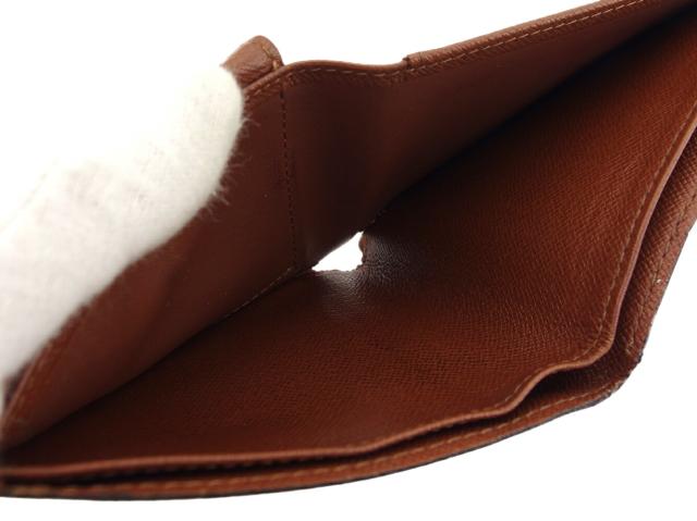 【30％OFF★土日ひと休み大売り出し】ルイ・ヴィトン LOUIS VUITTON 二つ折り紙入れモノグラム ポルトビエカルトクレディモネ 赤銅色 ベージュ レディース 中古