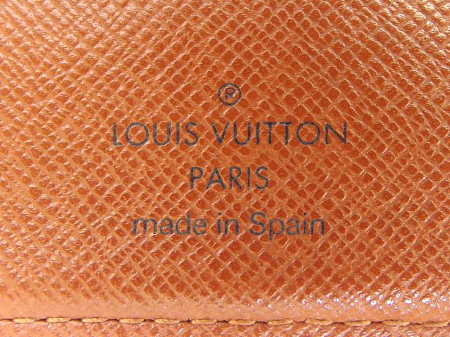 【30％OFF★土日ひと休み大売り出し】ルイ・ヴィトン LOUIS VUITTON 二つ折り紙入れモノグラム ポルトビエカルトクレディモネ 赤銅色 ベージュ レディース 中古