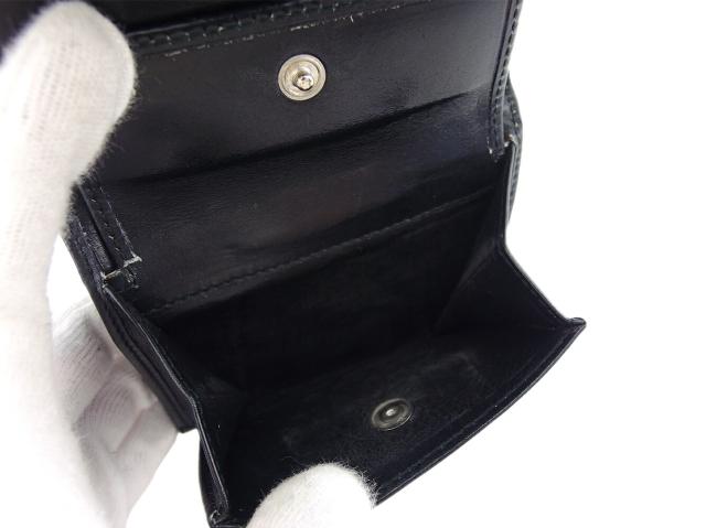 サルヴァトーレフェラガモ Salvatore Ferragamo 二つ折り財布ヴァラ ブラック レディース 中古_5