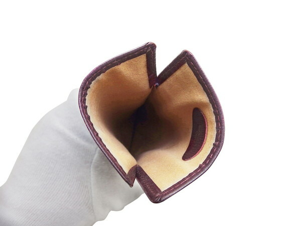 カルティエ CARTIER メガネケース マストライン ボルドー×ゴールド