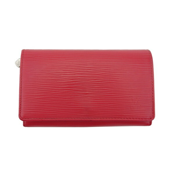 【BIGお買い物ラリー★30%OFFセール中】ルイ・ヴィトン LOUIS VUITTON 二つ折り財布エピ ポルトモネ・ビエトレゾール コクリ レディース 中古