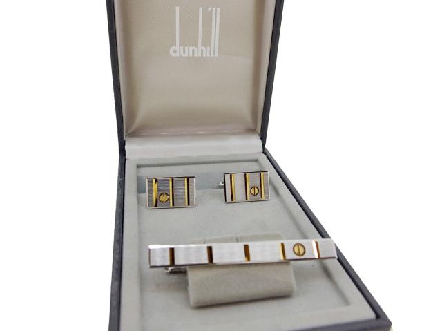 ダンヒル Dunhill カフス シルバー×ゴールド レディース 中古_8