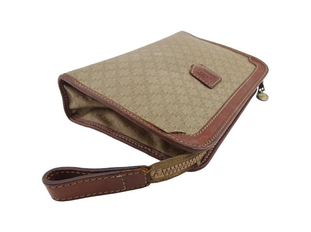 M08/034 CELINE セリーヌ クラッチバッグ ブラウン系 M08/034 セリーヌ セリーヌ クラッチバッグ ブラウンケイ