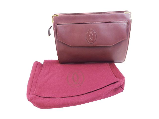 Cartier カルティエ マストライン クラッチバッグ ゴールド金具