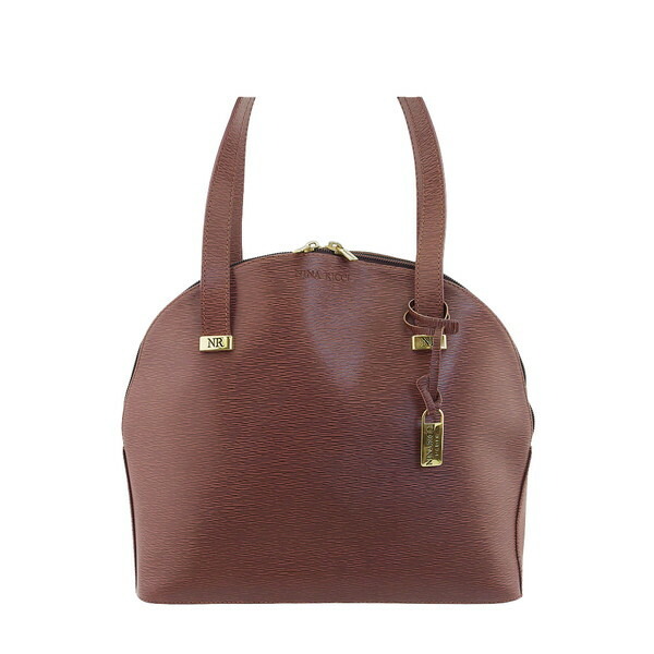 【X'masセール★30%OFF】ニナリッチ NINA RICCI ショルダーバッグ ブラウン×ゴールド レディース 中古