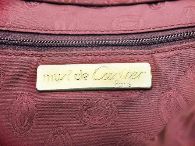 【30％OFF★土日ひと休み大売り出し】カルティエ CARTIER クラッチバッグマストライン ボルドーワイン レディース 中古