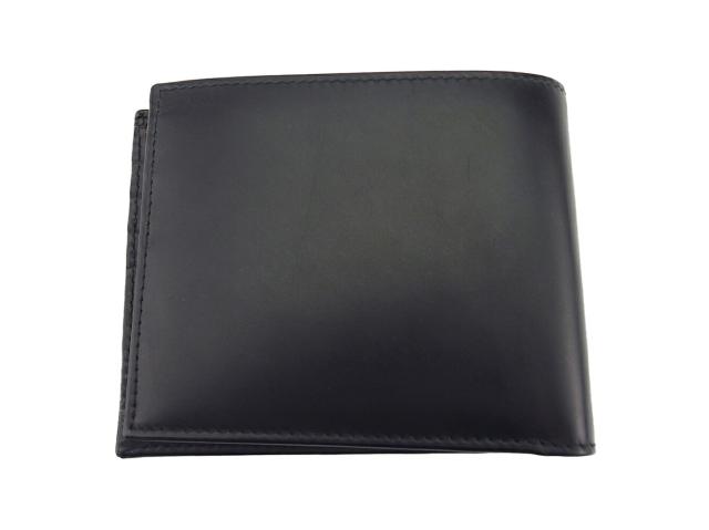 【BIGお買い物ラリー★30%OFFセール中】ダンヒル Dunhill 札入れコンフィデンシャル ロゴプレート ブラック ブラウン レディース 中古