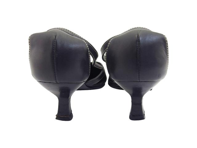 セルジオロッシ Sergio Rossi パンプススクエアトゥ ♯35 バックストラップ ブラック レディース 中古_2