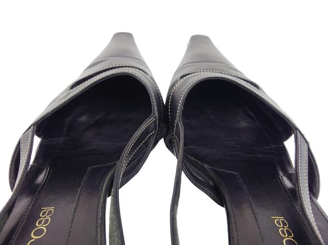 セルジオロッシ Sergio Rossi パンプススクエアトゥ ♯35 バックストラップ ブラック レディース 中古_6
