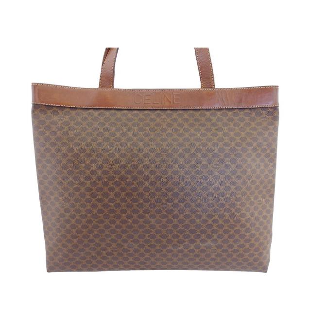 【BIGお買い物ラリー★30%OFFセール中】セリーヌ CELINE トートバッグマカダム オールドセリーヌ ブラウン ベージュ レディース 中古