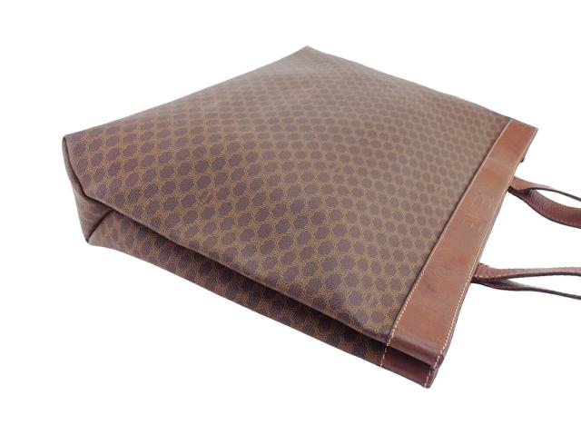 【30％OFF★週末タイムSALE】セリーヌ CELINE トートバッグマカダム オールドセリーヌ ブラウン ベージュ レディース 中古_2
