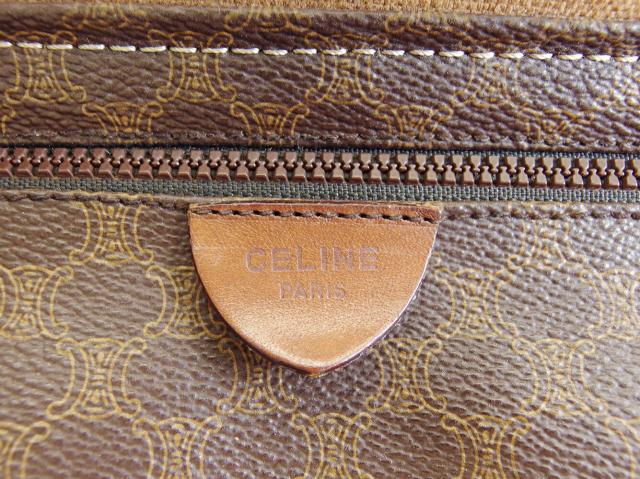 【30％OFF★週末タイムSALE】セリーヌ CELINE トートバッグマカダム オールドセリーヌ ブラウン ベージュ レディース 中古_7