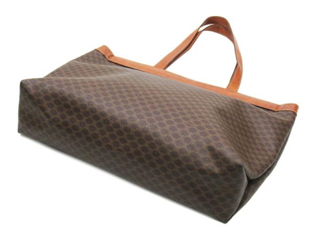 セリーヌ CELINE トートバッグマカダム ブラウン ベージュ レディース 中古_3