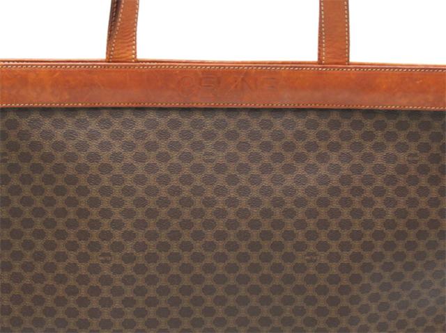 セリーヌ CELINE トートバッグマカダム ブラウン ベージュ レディース 中古_4