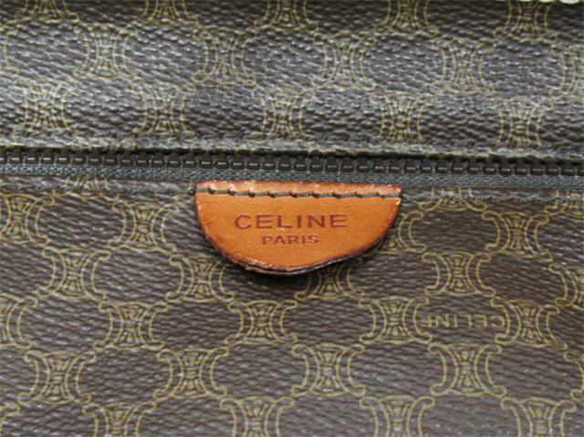 セリーヌ CELINE トートバッグマカダム ブラウン ベージュ レディース 中古_7