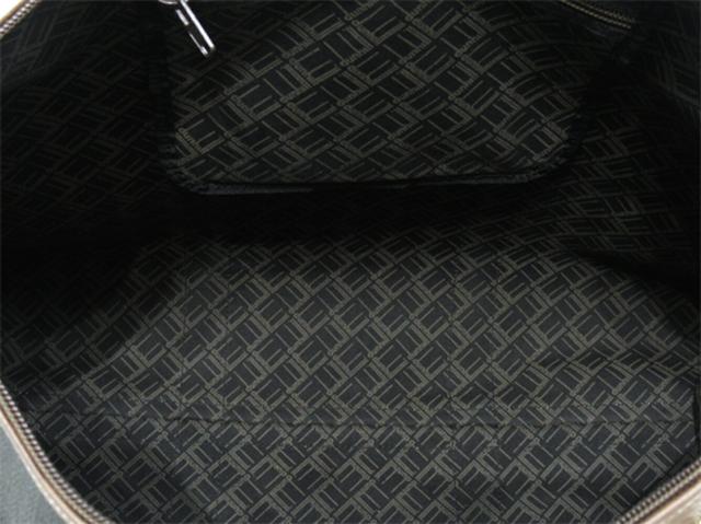 ダンヒル Dunhill ボストンバッグヘリンボーン グレー 灰色 ブラウン ゴールド レディース 中古_5