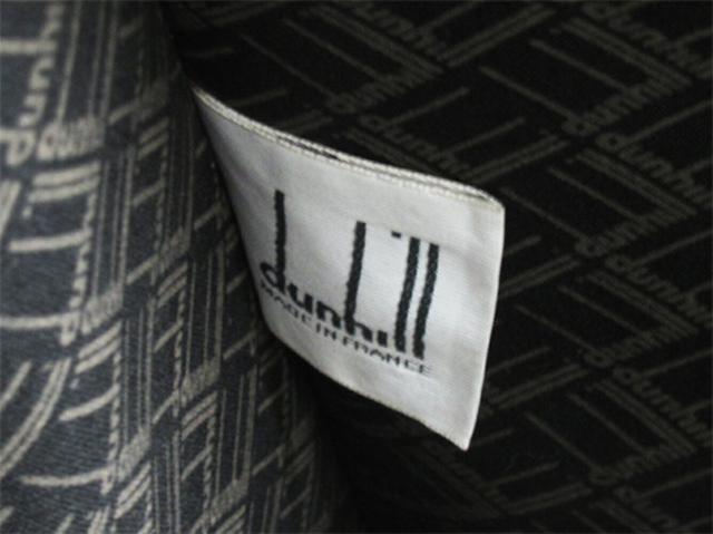 ダンヒル Dunhill ボストンバッグヘリンボーン グレー 灰色 ブラウン ゴールド レディース 中古_7