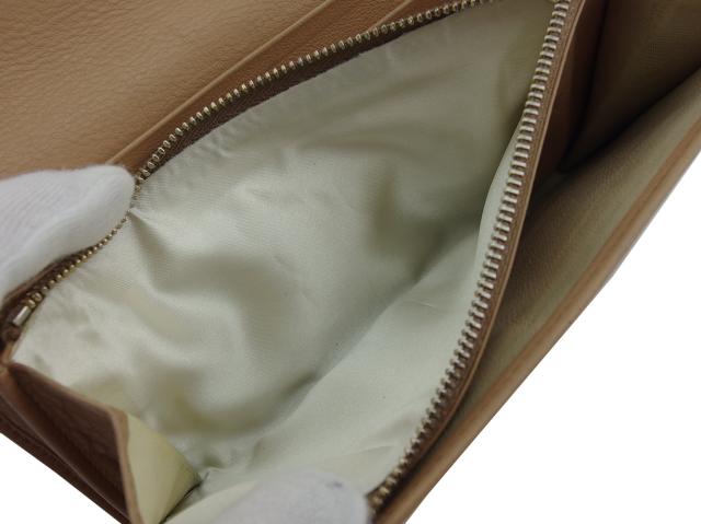 ブルガリ BVLGARI 長財布モネーテ ベージュ レディース 中古_6