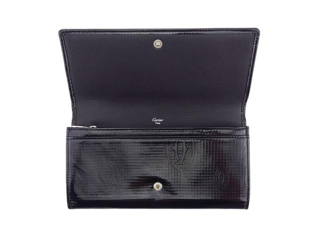 【週末セール★30％OFF】カルティエ CARTIER 長財布ハッピーバースデー ブラック シルバー レディース 中古_4