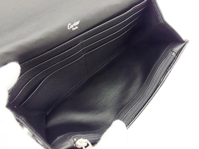 【週末セール★30％OFF】カルティエ CARTIER 長財布ハッピーバースデー ブラック シルバー レディース 中古_5