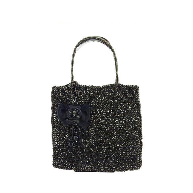 【BIGお買い物ラリー★30%OFFセール中】アンテプリマ ANTEPRIMA ハンドバッグ エナメルブラック レディース 中古