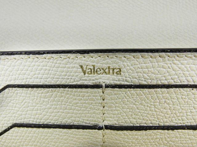 【週末セール★30％OFF】ヴァレクストラ Valextra 長財布 アイボリー　ブラック　ゴールド レディース 中古_9