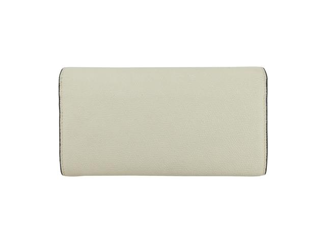 【週末セール★30％OFF】ヴァレクストラ Valextra 長財布 アイボリー　ブラック　ゴールド レディース 中古_1