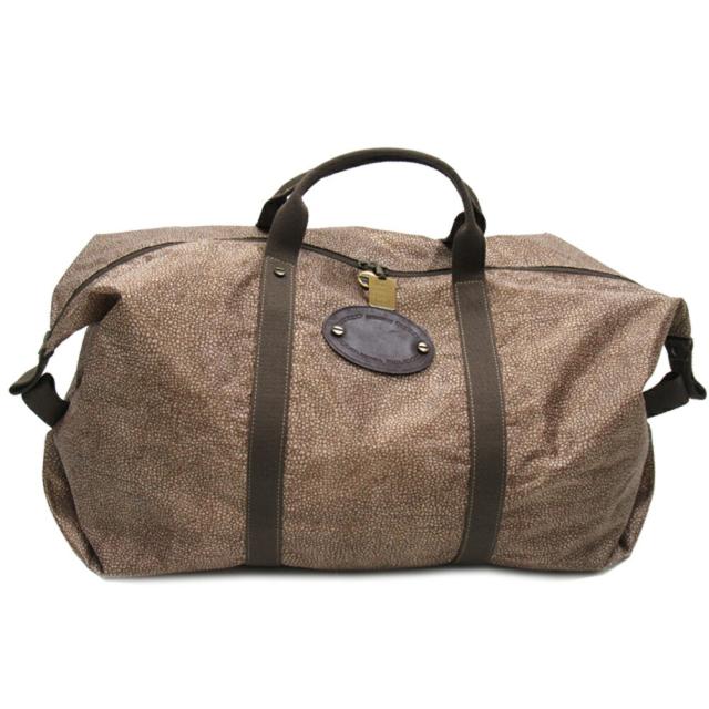 ボルボネーゼ ブラウン ダッフルバッグ レザー PATENTED/ボストン