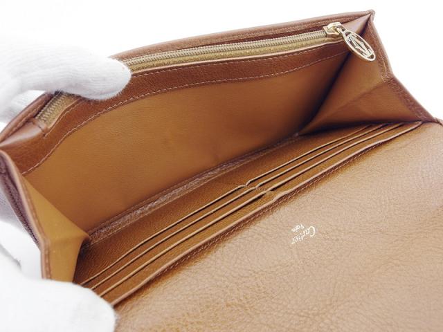 【GWタイムセール】カルティエ CARTIER 長財布マルチェロ ブラウン ゴールド レディース 中古_5