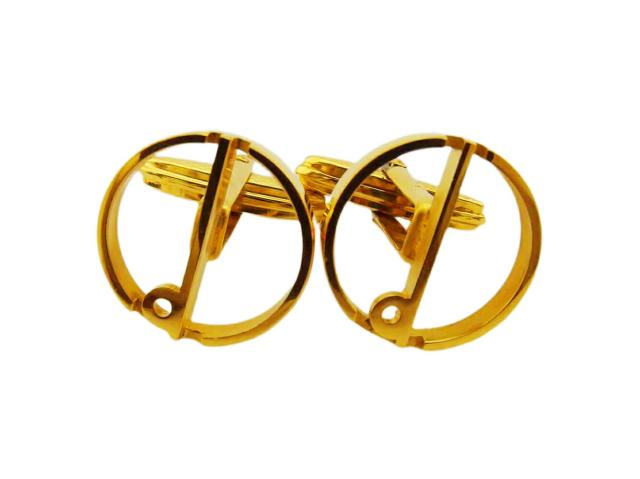 【30％OFF★週末タイムセール】ダンヒル Dunhill カフス ゴールド レディース 中古_1