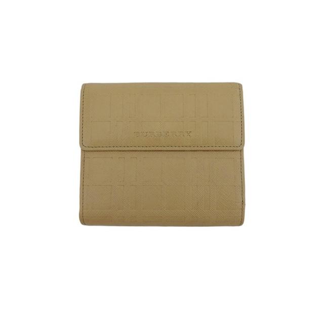 【X'masセール★30%OFF】バーバリー BURBERRY 二つ折り財布エンボス 54780 レディース 中古