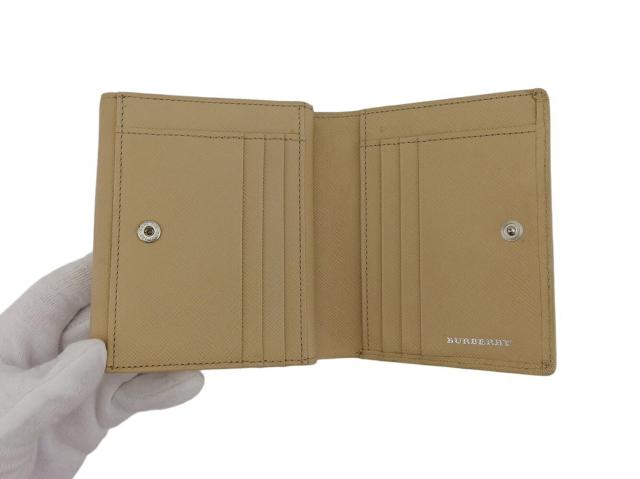 バーバリー BURBERRY 二つ折り財布エンボス 54780 レディース 中古_4