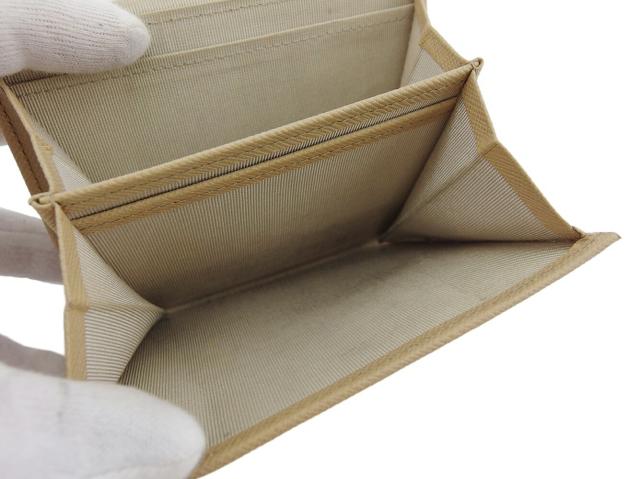 PRADA プラダ 1M0176 三つ折り財布 ベージュ 14059 レディース【中古