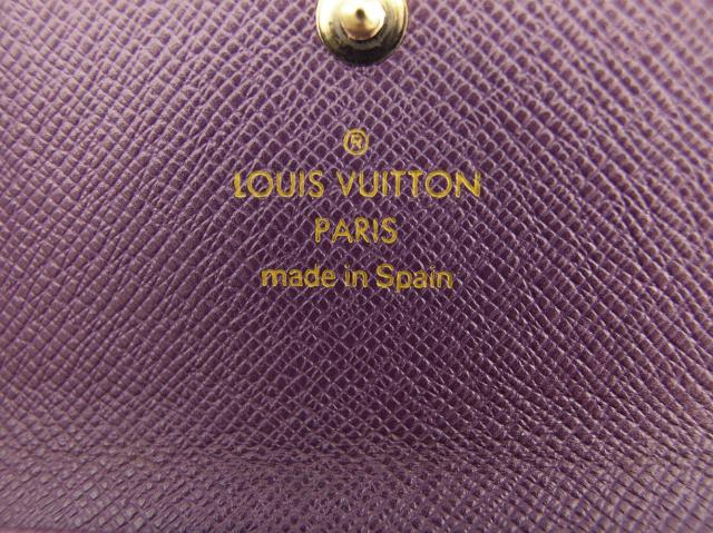 ルイ・ヴィトン LOUIS VUITTON キーケース イエロー　パープル　ゴールド レディース 中古_9