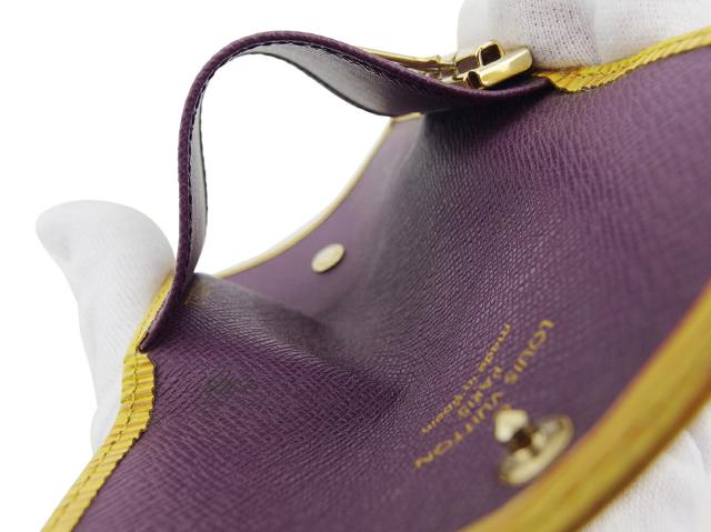 ルイ・ヴィトン LOUIS VUITTON キーケース イエロー　パープル　ゴールド レディース 中古_7