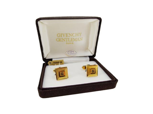 【30％OFF★週末タイムセール】ジバンシィ GIVENCHY カフスゴールド×ブラック ゴールド レディース 中古_7