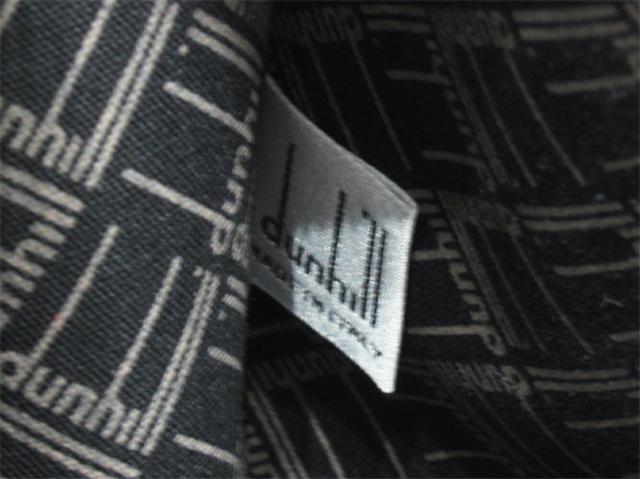 ダンヒル Dunhill ボストンバッグヘリンボーン グレー 灰色 ブラウン ゴールド レディース 中古_8