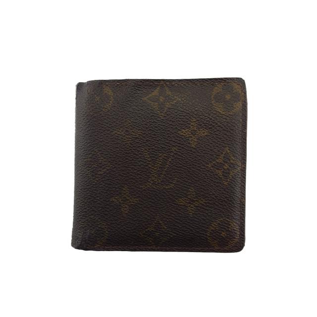 【BIGお買い物ラリー★30%OFFセール中】ルイ・ヴィトン LOUIS VUITTON 二つ折り財布モノグラム ポルトビエカルトクレディモネ ブラウン ベージュ レディース 中古