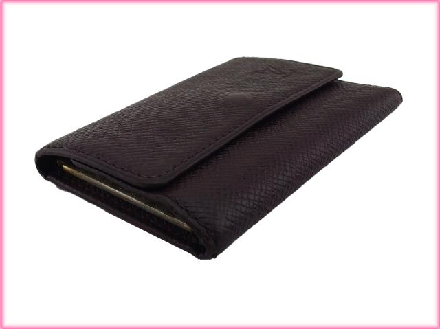 【GWタイムセール】ルイ・ヴィトン LOUIS VUITTON キーケースタイガ ミュルティクレ6 ブラウン パープル レディース 中古_2
