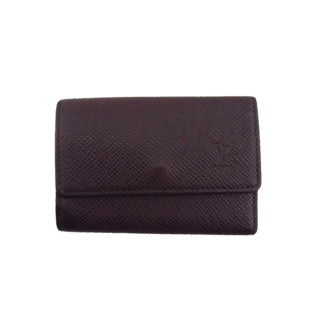 【X'masセール★30%OFF】ルイ・ヴィトン LOUIS VUITTON キーケースタイガ ミュルティクレ6 ブラウン パープル レディース 中古