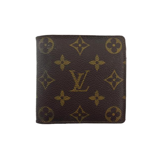 【BIGお買い物ラリー★30%OFFセール中】ルイ・ヴィトン LOUIS VUITTON 二つ折り財布モノグラム ポルトビエカルトクレディモネ ブラウン ベージュ レディース 中古