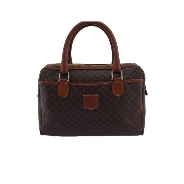 【BIGお買い物ラリー★30%OFFセール中】セリーヌ CELINE ハンドバッグマカダム オールドセリーヌ ブラウン ベージュ レディース 中古