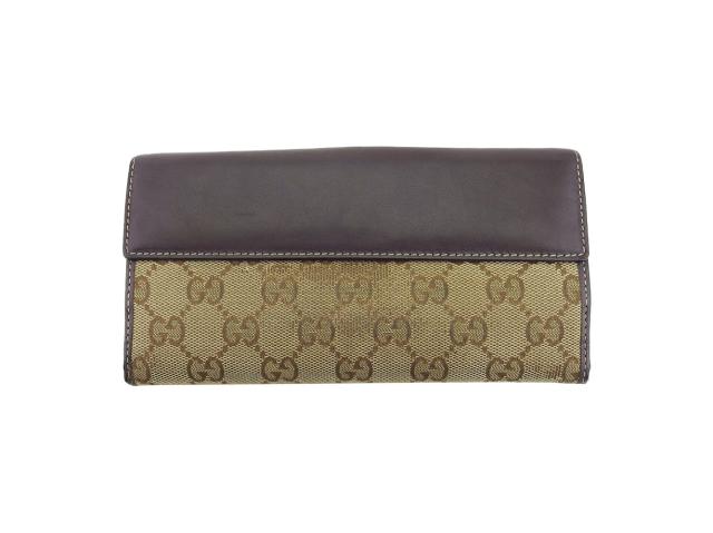 【BIGお買い物ラリー★30%OFFセール中】グッチ GUCCI 二つ折り財布GG柄 ラブリーハート ベージュ レディース 中古