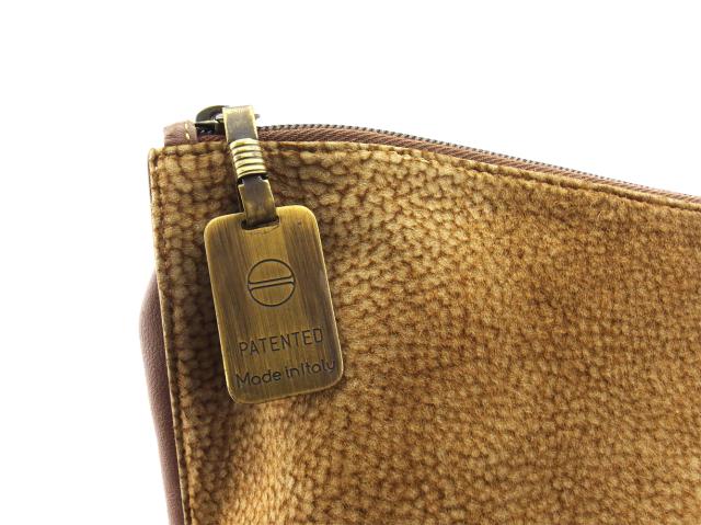 ボルボネーゼ BORBONESE by redwall クラッチバッグ レザー 茶 *T318