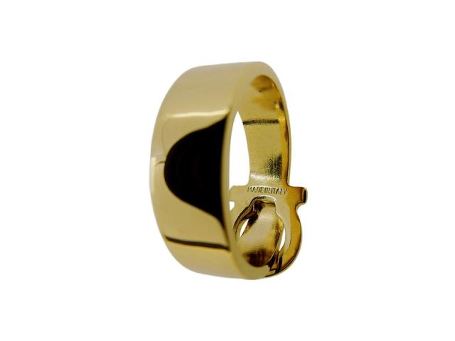 サルヴァトーレフェラガモ Salvatore Ferragamo スカーフリングガンチーニ ゴールド レディース 中古_6