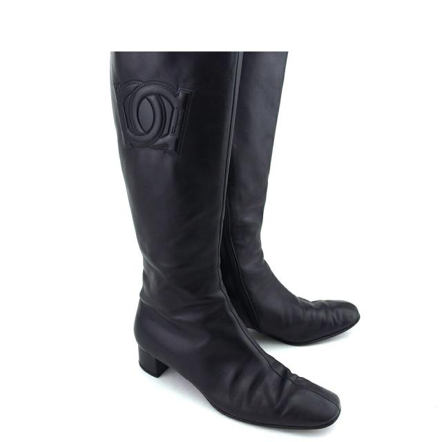 【BIGお買い物ラリー★30%OFFセール中】サルヴァトーレフェラガモ Salvatore Ferragamo ブーツ ブラック レディース 中古