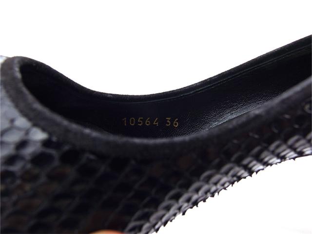 ドルチェアンドガッバーナ DOLCE&amp;GABBANA パンプスパイソン ブラック レディース 中古_10