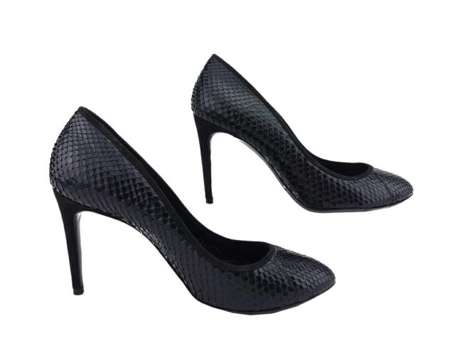 ドルチェアンドガッバーナ DOLCE&amp;GABBANA パンプスパイソン ブラック レディース 中古_2